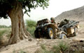 Quad bike and trailer, 3rd Battalion, The Parachute Regiment, Operation JANUB ZILZILA, Zabul, Afghanistan, 2008