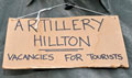 'Artillery Hillton Vacancies for Tourists', Afghanistan, 2011