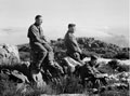 'Jenner Jones. Freddie Crowley. John Grimwade', Table mountain, 3rd County of London Yeomanry (Sharpshooters) shore leave, Cape Town, en route to Egypt, 1941.