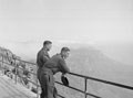 'Top of the mountain. Freddie Crowley. Jimmy Sale', Table mountain, 3rd County of London Yeomanry (Sharpshooters) shore leave, Cape Town, en route to Egypt, 1941