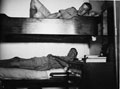 'In a cabin. Jimmy Sale, Freddie Crowley', 3rd County of London Yeomanry (Sharpshooters), on board HMT Orion, en route to Egypt, 1941