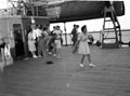 'Deck Tennis', HMT Orion en route to Egypt, 1941