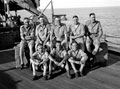 Warrant Officers and Brigade Headquarters staff, 3rd County of London Yeomanry (Sharpshooters) on board HMT Orion, en route to Egypt, 1941