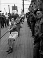 'Tug of War', 3rd County of London Yeomanry (Sharpshooters) on board HMT Orion en route to Egypt, 1941