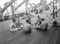 'Hunt the slipper?', 3rd County of London Yeomanry (Sharpshooters) on board HMT Orion en route to Egypt, 1941