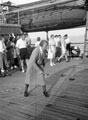 'The Matron unbends', 3rd County of London Yeomanry (Sharpshooters) on board HMT Orion en route to Egypt, 1941