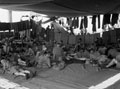 'Troop deck. Orion. Blanket airing', 3rd County of London Yeomanry (Sharpshooters), on board HMT Orion en route to Egypt, 1941