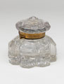 Glass inkwell used by Captain T F Wilson, 13th Regiment Bengal Native Infantry, Siege of Lucknow, 1857