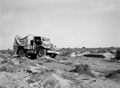 'Types of desert. Dried up river bed with rocky outcrop', North Africa, 1942 (c)