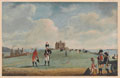 Lieutenant-Colonel Burgess and the Pendennis Artillery Volunteers, at Pendennis Castle, Cornwall, 1800 (c)