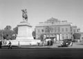Statue of King Fuad I of Egypt and  Cairo Opera House, Zamalek, Egypt, 1942 (c)