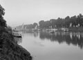'Felucca and Houseboat on the Nile near Cairo', Cairo, Egypt, 1942 (c)