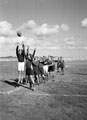 'Rugger. Line-up', 3rd County of London Yeomanry (Sharpshooters), Egypt, 1942