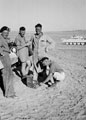 3rd County of London Yeomanry (Sharpshooters) using a stove in North Africa, 1942 (c)