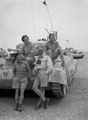 Crusader tank and crew, 3rd County of London Yeomanry (Sharpshooters), North Africa, 1942