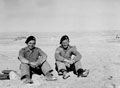 Peter Powell and William (Billie) Palmer in the desert, 1942