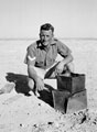 Eric Mills, 3rd County of London Yeomanry (Sharpshooters) cooking in the desert, North Africa, 1942