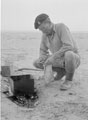 Brewing up in the desert, North Africa, 1942