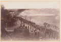 Indian Army infantry on the march, Delhi Camp of Exercise, 1885