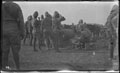 Members of the 18th Hussars enjoy a beer at Zand Spruit, 1900