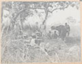 2nd Northern Nigerian Regiment resting at night on the march home from Waji, December 1902