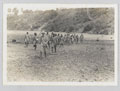Ugandan soldiers of the 4th (Uganda) Battalion, The King's African Rifles, parading on a beach, 1939