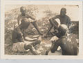 4th (Uganda) Battalion, King's African Rifles askaris relaxing, 1942 (c)
