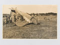 Removing a crashed US plane from airstrip at Nanzalein, Burma, 1944