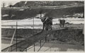Sappers constructing foot bridge, 1944 (c)