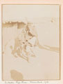 Subedar Raja Ram, 10th Jats, smoking a hookah in Miranshah North  West Frontier, 1916.