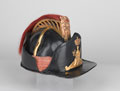 Officer's leather helmet, light company, 9th Regiment of Foot, 1780 (c)