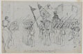 'The 9th Foot (The Britannia Boys) entering Allahabad (on their way down country after the Sikh wars)', 1st Sikh War, 1845 (c)