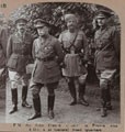 'Field Marshal Sir John French C-in-C in France with ADCs at General Head Quarters', 1915