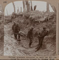 'German prisoners compelled to carry our wounded during the strenuous struggle for Bourlon Wood', 1917