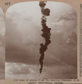 'The trail of smoke from the burning remnants of an enemy observation balloon', 1916
