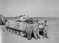 Crusader tank and crew, 3rd County of London Yeomanry, Egypt, 1943