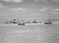 'Brew Up!', 'A' Squadron, 3rd County of London Yeomanry, practising leaguer formation near Cowley, Egypt, 1943