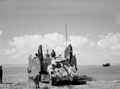 Invasion training - loading Shermans, Egypt, 1943