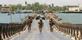 1st Battalion The Princess of Wales's Royal Regiment clear the 'Pontoon Bridge', Shatt al-Arab Waterway in Basra City, Iraq, 2006