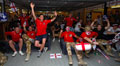 Soldiers in Basra watching the World Cup, Iraq, 2006