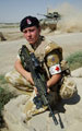 Private Michelle Norris MC at Camp Abu Naji, Maysan Province, 4 August 2006