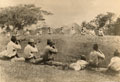 Japanese soldiers executing Indian prisoners of war at Singapore, 1942
