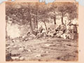 Telegraph and signallers at Kaim Gulli, Black Mountain expedition, 1888