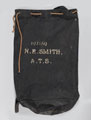 Canvas kit-bag issued in 1943 and used by N R Smith, Auxiliary Territorial Service