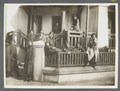 Women's Army Auxiliary Corps personnel relax outside their hostel, 1917 (c)
