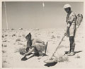 Royal Engineers with a mine detector, Middle East, 1942 (c)