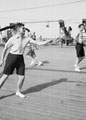 'Deck Tennis. Dick Murphy', HMT Orion en route to Egypt, 1941