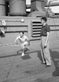 'Deck Tennis', HMT Orion en route to Egypt, 1941