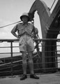 'Jimmy Sale', 3rd County of London Yeomanry (Sharpshooters), in tropical dress on board HMT Orion en route to Egypt, 1941
