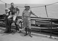 'Jimmy Sale. Dickie Dixon', 3rd County of London Yeomanry (Sharpshooters), in tropical dress on board HMT Orion en route to Egypt, 1941